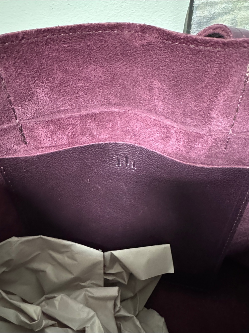 Portland Leather August Tote Plum - Picture 4 of 4